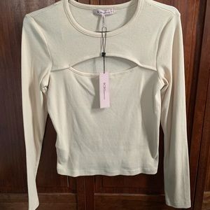 BCBGgeneration front cut out top